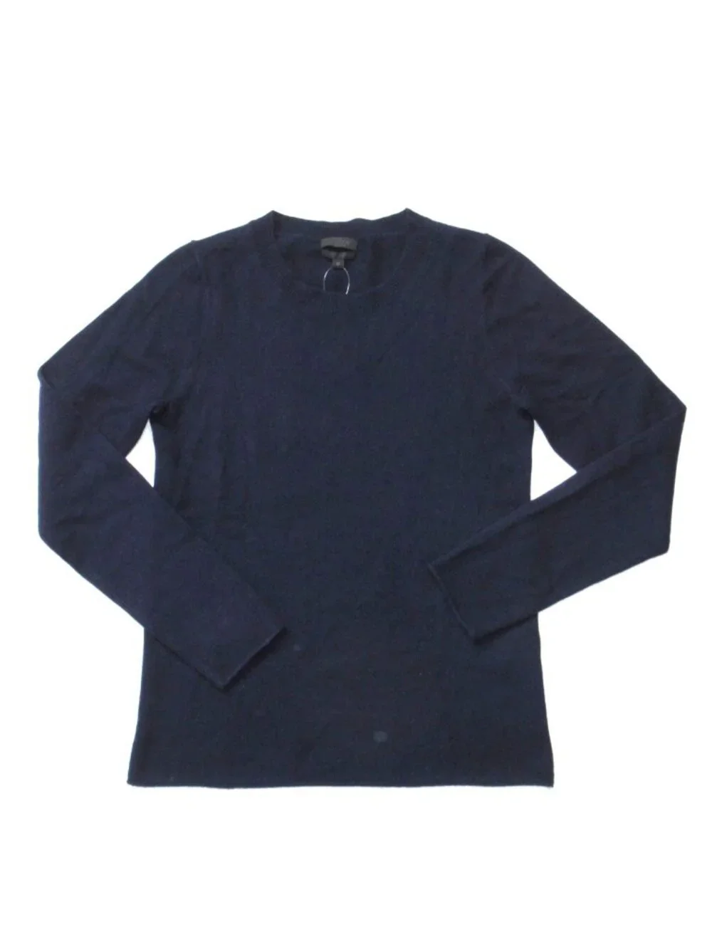 NWT J.Crew Collection Italian Cashmere Long-sleeve T-shirt in Navy Sweater M